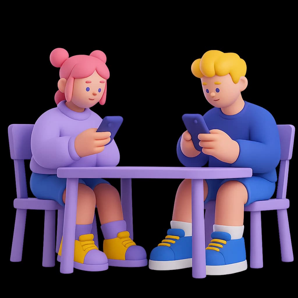 illustration with bear characters